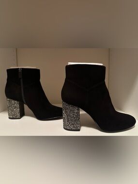 Michael Kors Cher Ankle Boot with Glitter Heel